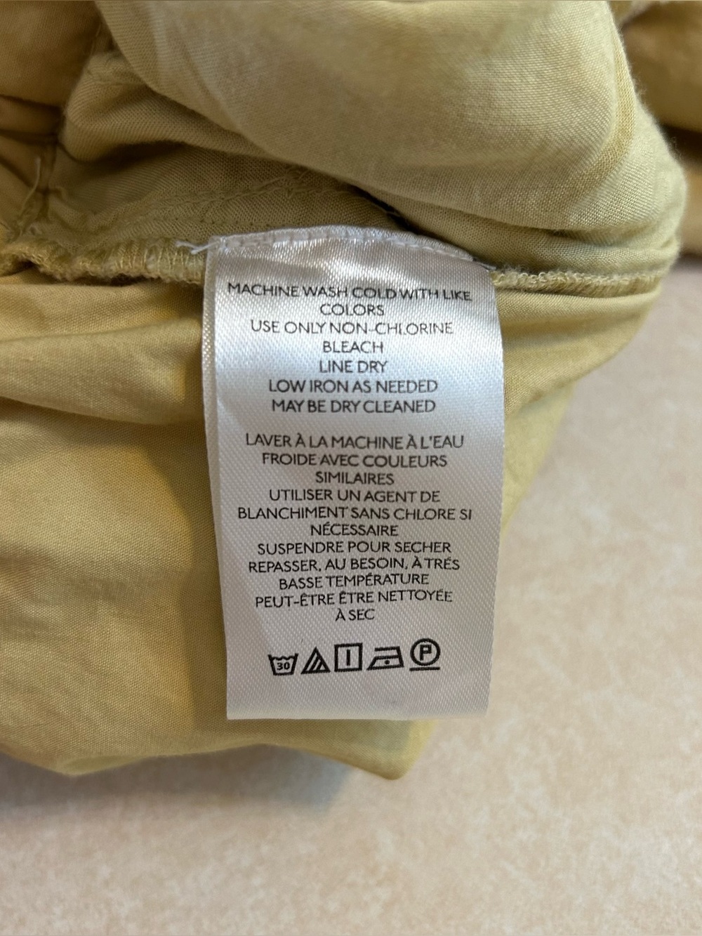 Free People Mustard Drawstring Harem Jogger Pants with Scallop Trim - Picture 7 of 14